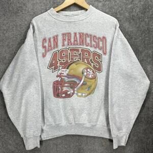San Francisco 49ers Retro 90s Football Crewneck Sweatshirt